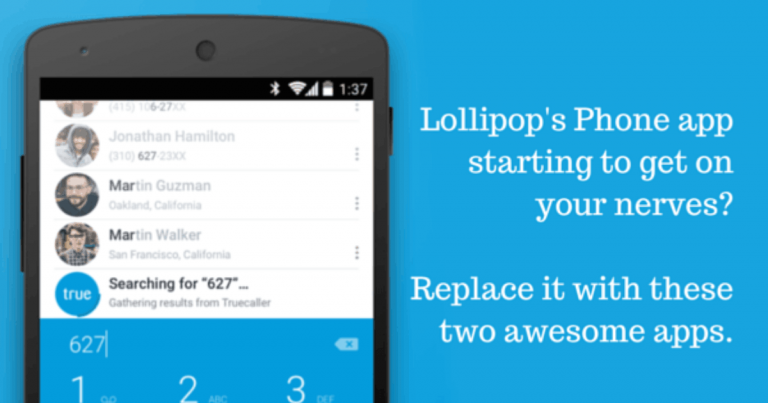 2 лучших приложения для замены Lollipop Dialer для Android