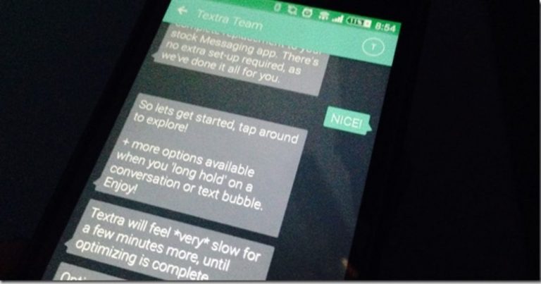 Полезное приложение для текстовых сообщений Android с материальным дизайном