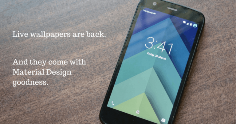 Топ-3 приложений с живыми обоями для Android, вдохновленных материальным дизайном