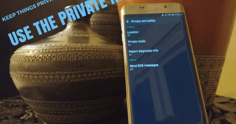 Как скрыть медиафайлы в приватном режиме на Galaxy S6 edge +