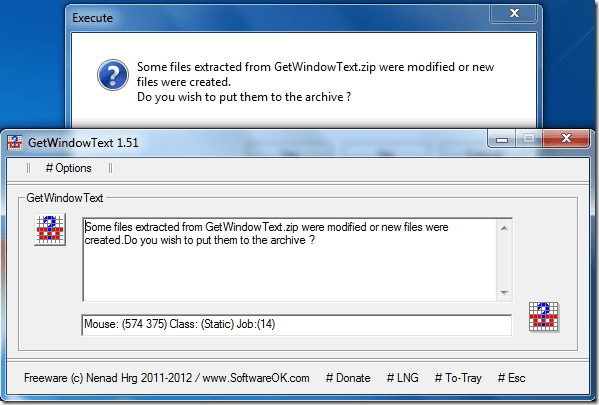 Как скопировать текст из окон сообщений об ошибках Windows, проводника Windows и т. д. с помощью GetWindowText
