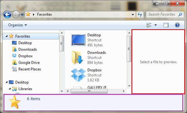 Как навсегда отключить панель предварительного просмотра в проводнике Windows 7