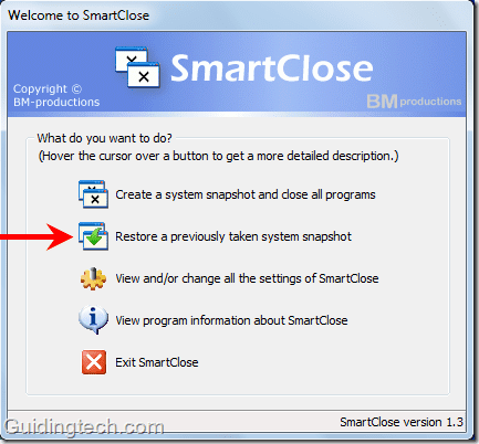 Как закрыть и восстановить все запущенные приложения с помощью SmartClose