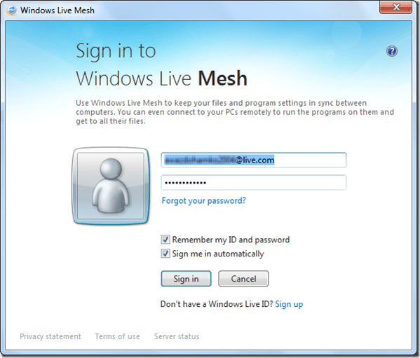 Используйте Windows Live Mesh 2011 для онлайн-синхронизации данных с Windows SkyDrive