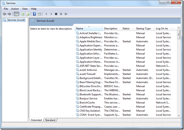Простой запуск или остановка служб Windows с помощью Windows Service Monitor