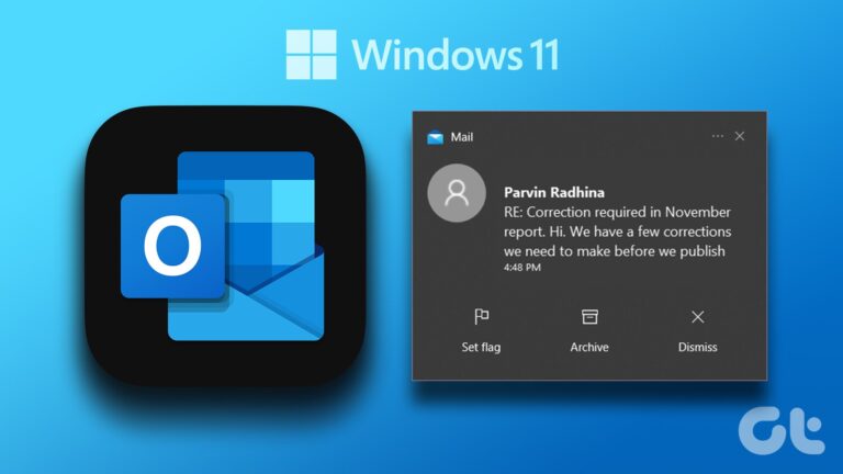 3 лучших способа включить почтовые уведомления Microsoft Outlook в Windows 11