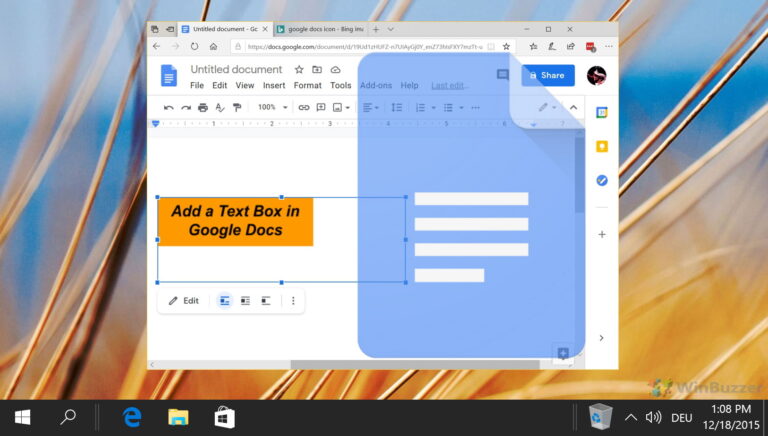 Как вставить текстовое поле в Документы Google или Таблицы Google