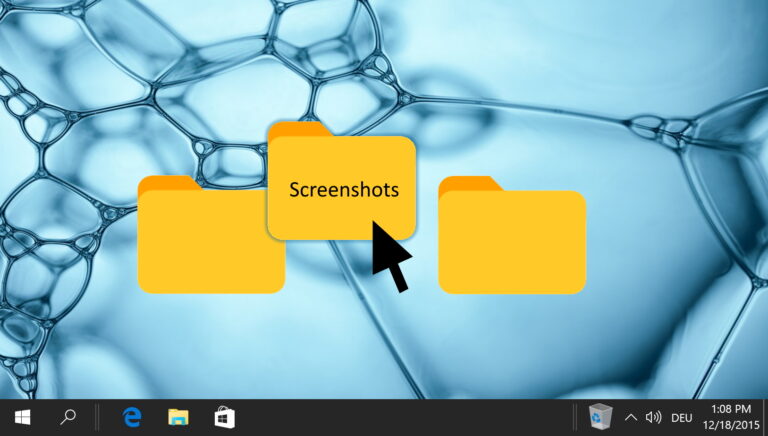 Windows 10: как изменить место сохранения снимков экрана с помощью экрана печати