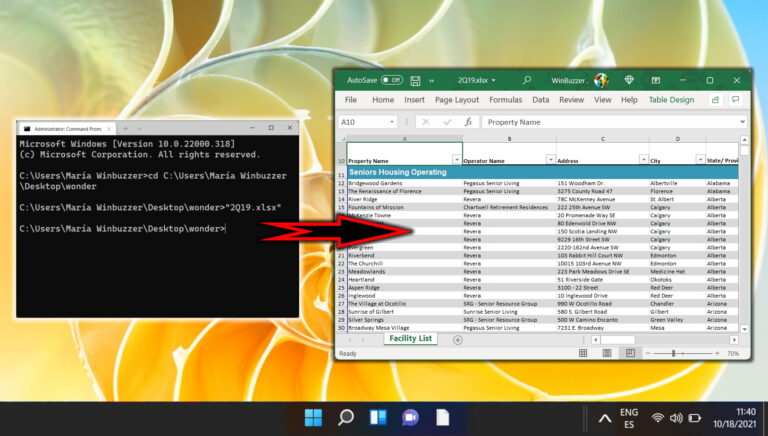 Как открыть файл или папку в терминале в Windows 11