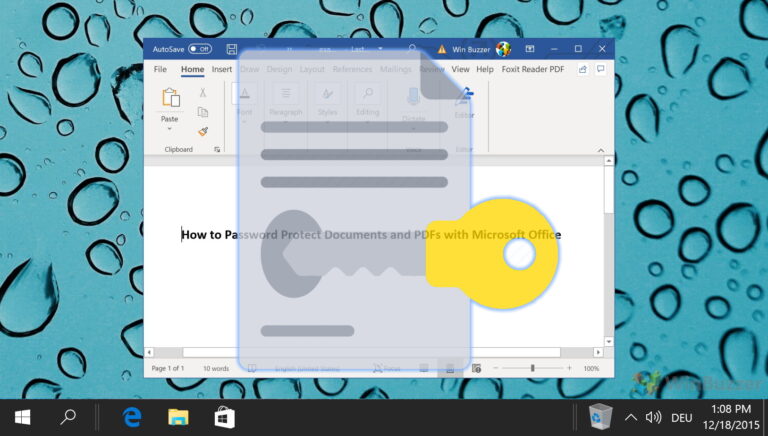 Как защитить паролем файлы Excel, Word или PDF с помощью Microsoft Office