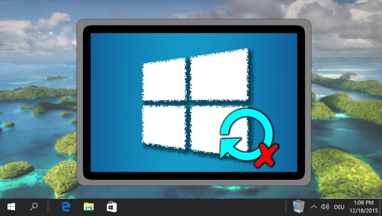 Как остановить автоматический перезапуск в Windows 10 после обновления Windows