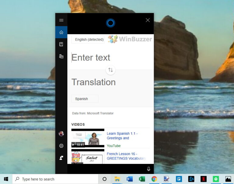 Windows 10: как переводить с помощью Cortana с помощью голосовых команд