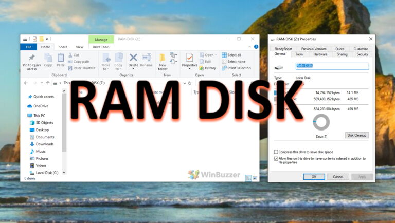 Как настроить RAM-диск в Windows 11 или Windows 10