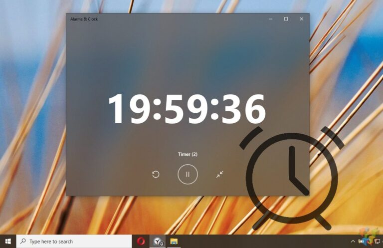 Как использовать приложение «Будильники и часы» в Windows 10 в качестве таймера или секундомера