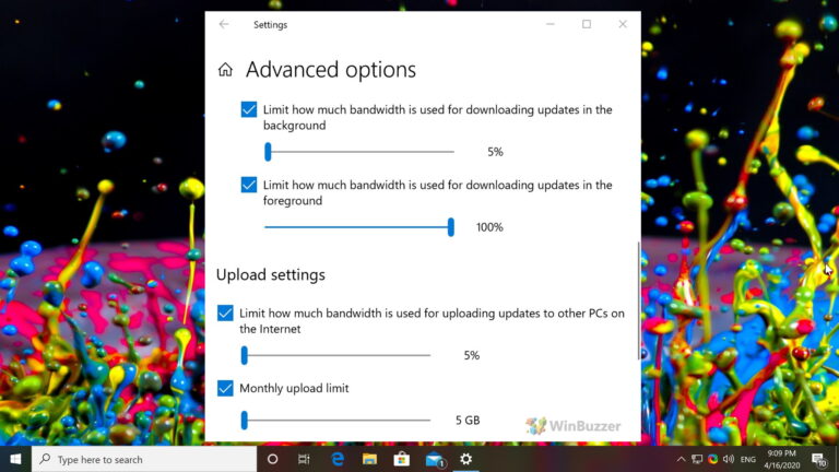 Windows 10: как ограничить пропускную способность для загрузки обновлений Windows