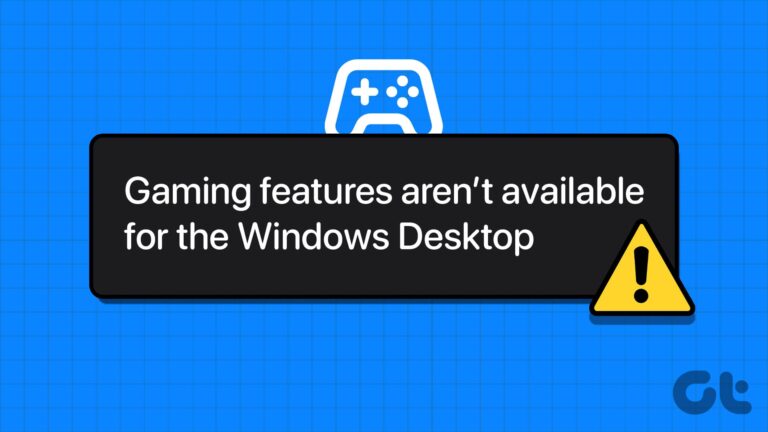 6 основных исправлений ошибки «Игровые функции недоступны для рабочего стола Windows»