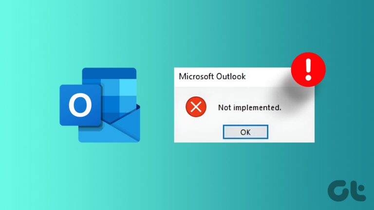 6 основных исправлений нереализованной ошибки в Microsoft Outlook для Windows